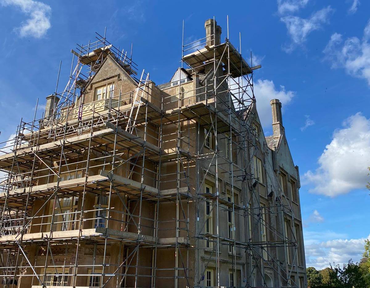 About: Wimborne Scaffolding, we are all about providing hassle free scaffolding solutions, Independent scaffold for listed building.